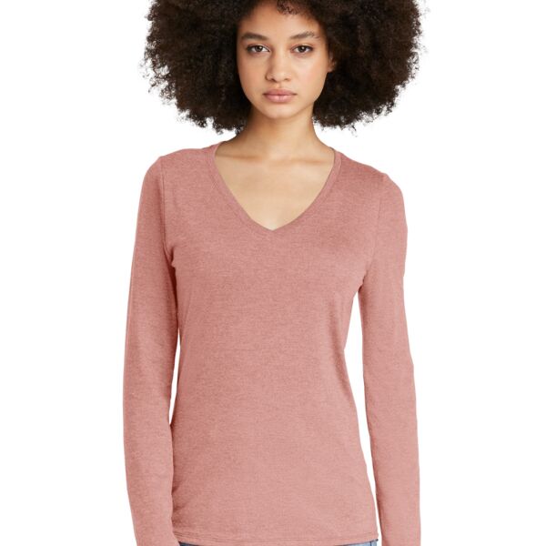 Women's Long Sleeve V Neck Tee Thumbnail