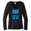 Women's Long Sleeve V Neck Tee Thumbnail