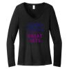 Women's Long Sleeve V Neck Tee Thumbnail