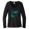 Women's Long Sleeve V Neck Tee Thumbnail