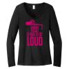 Women's Long Sleeve V Neck Tee Thumbnail