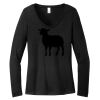 Women's Long Sleeve V Neck Tee Thumbnail