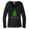 Women's Long Sleeve V Neck Tee Thumbnail